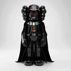 Kaws_Darth_Vader.gif STL file KAWS Darth Vader・3D printer model to download