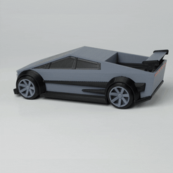 ezgif.com-gif-maker-7.gif Free STL file TESLA CYBERCAR・3D print design to download