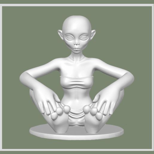 👽 Alien Jewelry Stand・ STL File for 3D printing・Cults