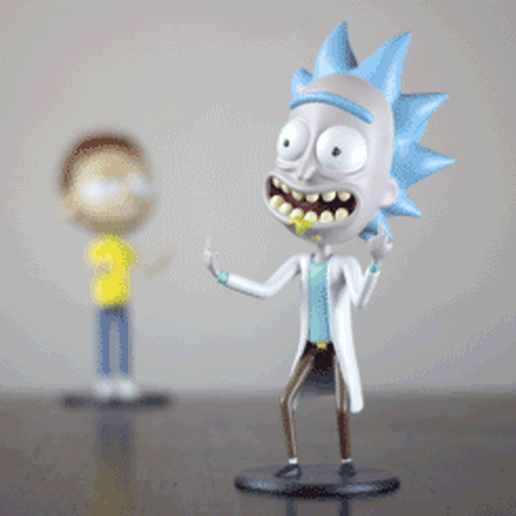 Rick Sanchez from "Rick and Morty". 3D model