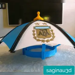 ezgif.com-gif-maker-8.gif World Cup umbrella, Argentine national team, head parasol