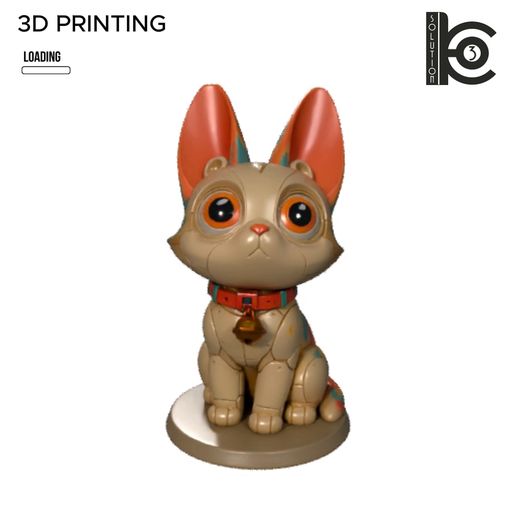 🤖 Big-Eared Pup Bot - The Pocket-Sized Guardian.・ STL File for 3D ...