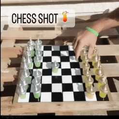 CHESS SHOT # Co Free STL file CHESS SHOT ♟️Drinking Game・Object to download and to 3D print, diyfunproject