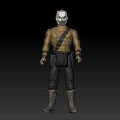 metal face.gif 3D file Tonka Steel Monsters Metal Face 3D MAD MAX Action Figure .stl・3D printer model to download