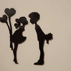 video_20230102_021835-1.gif STL-Datei Wanddekoration Valentinstag・3D-druckbare Vorlage zum herunterladen