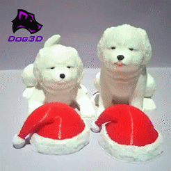 Golden-retriever-puppy.gif STL file Golden retriever puppy-Happy Christmas!・3D printing idea to download, Dog3D