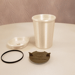 Gif.gif Fichier STL gratuit Tasse à café - Bureau à domicile・Modèle pour imprimante 3D à télécharger