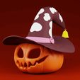ezgif.com-gif-maker-2.gif Fichier STL Chapeau de citrouille d'Halloween Modèle d'impression 3D・Modèle imprimable en 3D à télécharger