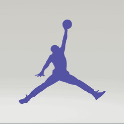 01.gif OBJ file Jordan silhouette・Model to download and 3D print, Mister_lo0l_