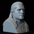 GeraltTurnaround.gif Geralt of Rivia from The Witcher, 3d Printable Bust