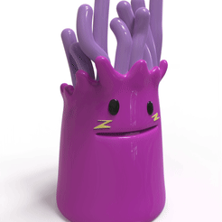 Preview_JellySkin.289.gif STL file Jelly Skin Fortnite Pencil Holder・3D printer design to download