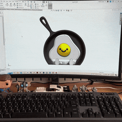 ezgif.com-optimize-3.gif Free STL file Egg Pal・Object to download and to 3D print