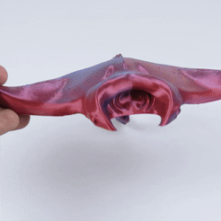 ezgif.com-gif-maker-11.gif STL file ARTICULATED MANTA RAY FISH PRINT-IN-PLACE・3D printing template to download