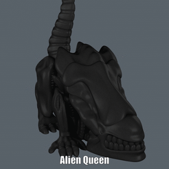 Alien Queen.gif STL-Datei Alien Queen (Easy print no support) kostenlos herunterladen • 3D-Drucker-Design, Alsamen