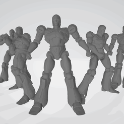 JO.gif Fichier STL juohmaru - robot de dessin animé - ( 5 poses )・Design pour impression 3D à télécharger