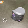 vid1.gif Archivo 3D Estuche de anillo: una gota de amor (3-4 anillos - 1U)・Objeto de impresión 3D para descargar