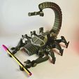 ezgif.com-animated-gif-maker.gif Mechanical Scorpion - Print in Place Desk Organizer | Pen Holder