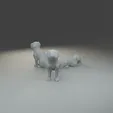 _______10001-0300.gif Low polygon Boxer dog 3D print model  in three poses