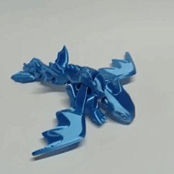 dragon-Azul.gif Fichier STL Joli Flexi Dragon・Idée pour impression 3D à télécharger