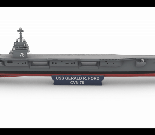 🚙 USS Gerald R. Ford (CVN-78) 1:400・ 3D File for 3D printing・Cults