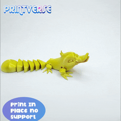polnrvensa alle) Place no SUPPOrt STL file Cute Platypus Articulated Print In Place No Support・3D print design to download, Printverse