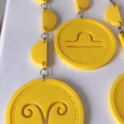 MOBILE_003.gif STL-Datei ZODIAC MOBILE・3D-druckbares Modell zum herunterladen