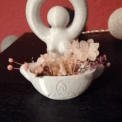 VID_20221013_070012.gif 3D file Goddess holder, sacrificial bowl, wicca, pagan・3D printer model to download