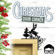 011a.gif 🎅 Christmas door corner (santa, decoration, decorative, home, wall decoration, winter) - by AM-MEDIA