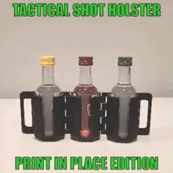 GIF-A.gif Shot Belt Holster - Tactical Triple Edition (Print in Place)