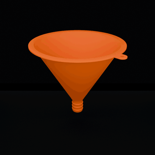 Hose barb funnel for 25 mm hose - 3 sizes, no supports