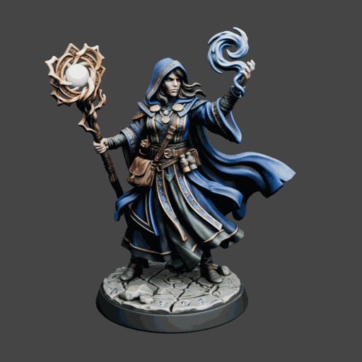 Female Blue Mage Miniature