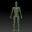 ige12.gif Star Wars The Mandalorian . IG-12 droid .3D action figure .OBJ Kenner style.