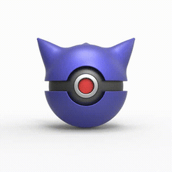 Gengar.gif Archivo 3D Pokeball Gengar・Diseño para descargar y imprimir en 3D