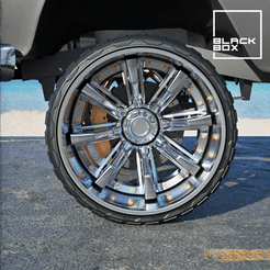 0.gif STL file Forg 3D01 Offroad Wheel set with 2 low profile tires・3D print design to download, BlackBox