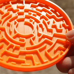 mazeanim.gif STL file Circular Maze Toy・3D printing design to download
