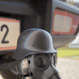Trailer-hitch-cover.gif German helmet and gas mask trailer hitch cover