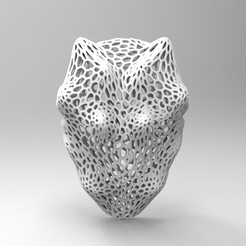 untitled.185.gif Archivo STL MASCARA MASK VORONOI COSPLAY HALLOWEEN・Diseño para descargar y imprimir en 3D