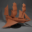 Xebec-Airship-Render.gif Xebec Sailing Airship Gaming Miniature Flying Ship Compatible with DnD Spelljammer