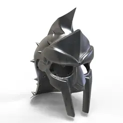 Gladiator-Helmet-Preview.172.gif Gladiator Helmet Sculpted for 3D printing