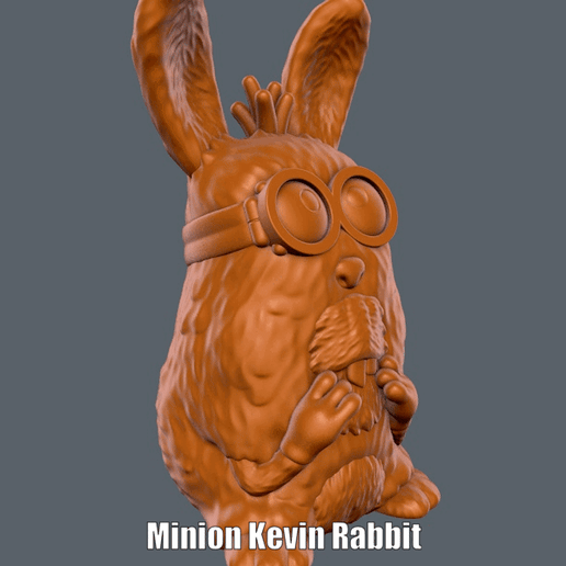 👹 Minion Kevin Rabbit (Impression facile sans support)・Fichier STL pour ...