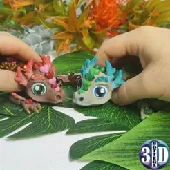 Video-per-Cult-5.gif Free 3D file Love-ly Tiny Dragon, Articulated・Design to download and 3D print