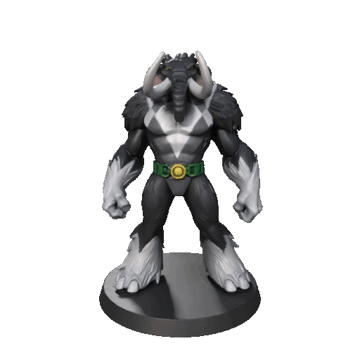 Mutated Black Mastodon - MMPR | D&D Miniature