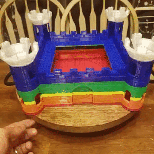 giphy.gif STL file Castle for interlocking brick figures・3D printer design to download, WW3D