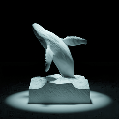 ezgif-7-6289623c54a7.gif STL file The Jumping Whale・3D print model to download
