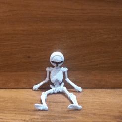 Sequence-06_3.gif STL file Flexi Skeleton Pink Soldier - Squid Game・3D printing design to download, mithreed