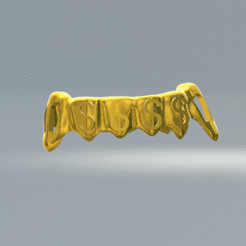 GrillZ$.gif STL file Grillz teeth・3D printing design to download