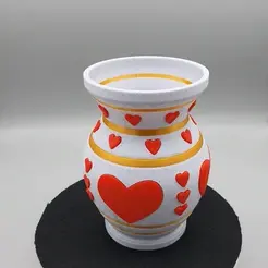 HEART-vase.gif Heart Vase Valentines Blooming Love
