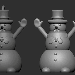 snowman2.gif Archivo STL Muñeco de nieve・Diseño imprimible en 3D para descargar, mykolalop