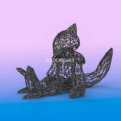 063.gif Fichier STL #063 Abra Pokemon Figurine Wiremon・Plan pour imprimante 3D à télécharger