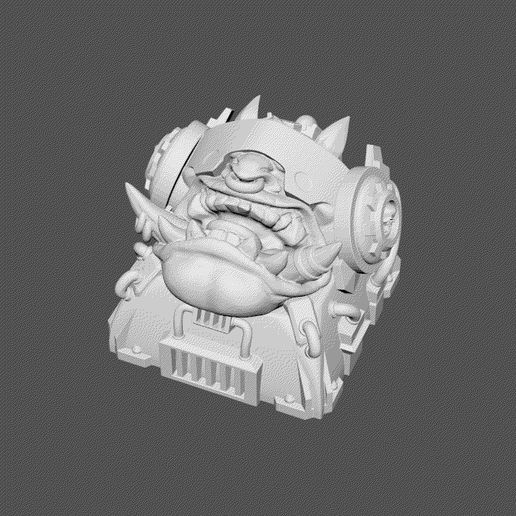 cyber_ogre_keycap.gif Cyber Ogre Keycap - DIGITAL FILES FOR 3D PRINTING - KEYCAP FOR MECHANICAL KEYBOARD
